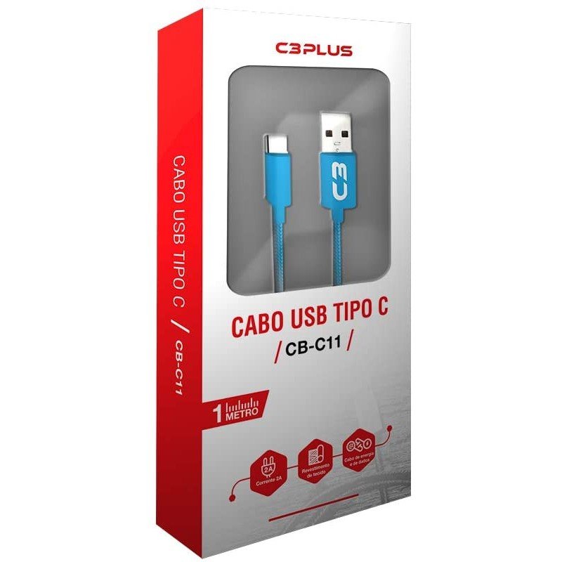 Cabo USB Tipo C CB C11 C3Plus