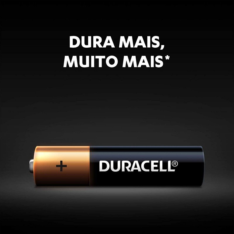PILHA ALCALINA AAA 4 UNIDADES - DURACELL
