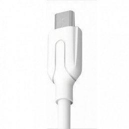 Combo Carregador USB Carga Rápida + Cabo V8 Branco Sumexr