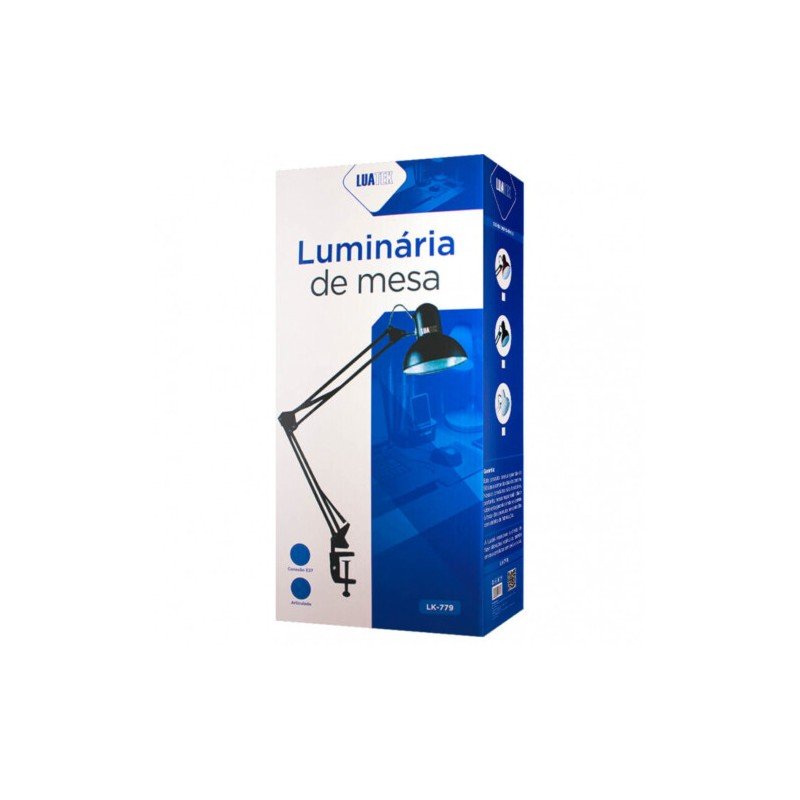 Luminária de mesa articulada (LK-779) - LUATEK