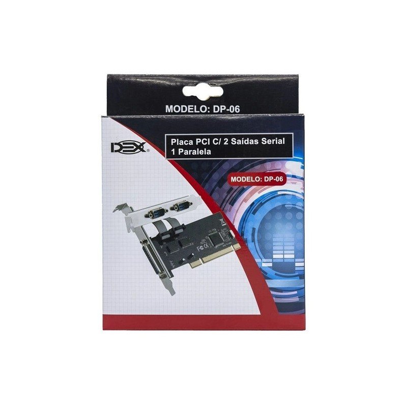 PLACA SERIAL/PARALELO PCI DP-06 - DEX