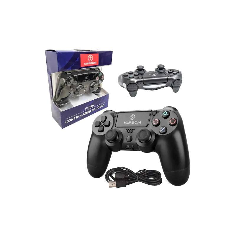 CONTROLE DUALSHOCK SEM FIO PARA PS KAP W KAPBOM