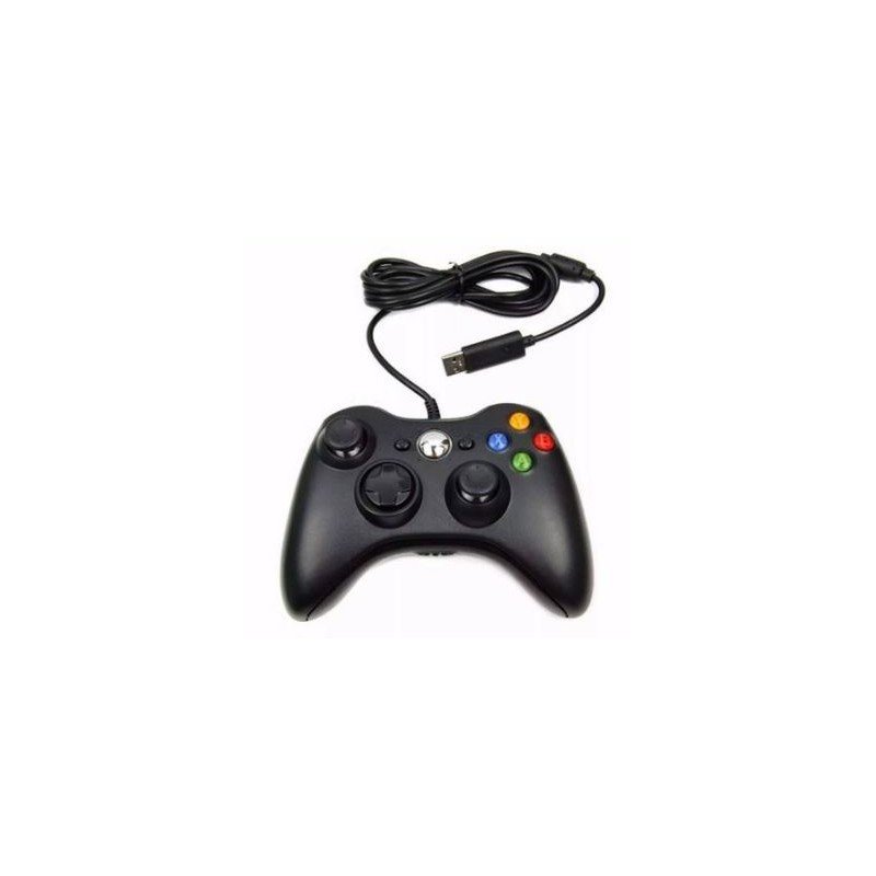 Controle Usb Com Fio Para Xbox 360 Computador Notebook Branco em