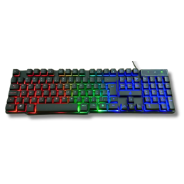 TECLADO GAMER RGB PRETO -...