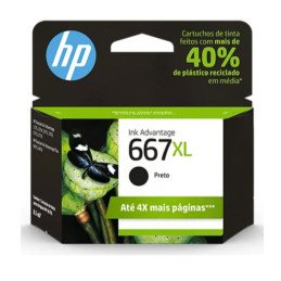 Cartucho 667XL Preto - HP