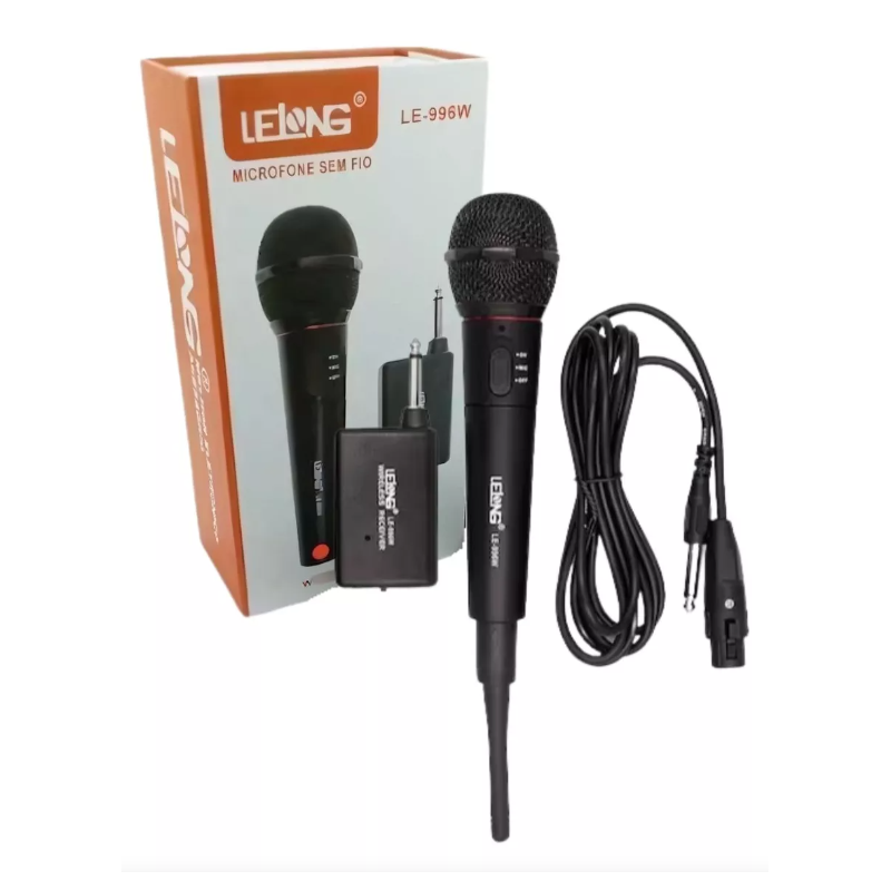 MICROFONE SEM FIO LE-996W - LELONG