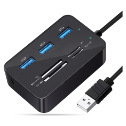 COMBO HUB USB COM LEITOR DE...