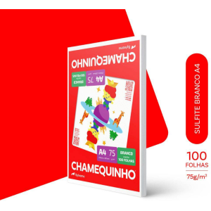 Papel Sulfite Chamequinho Branco, A4 75g 210x297mm