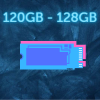 120GB - 128GB